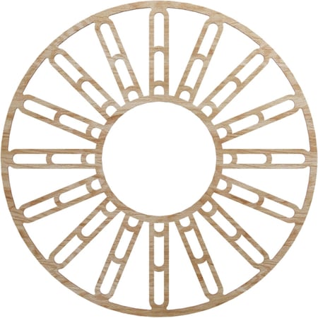 Ekena Millwork Hale Wood Fretwork Pierced Ceiling Medallion, Red Oak, 28"OD x 10 1/8"ID x 1/4"T CMWP28X28X0250HHRO